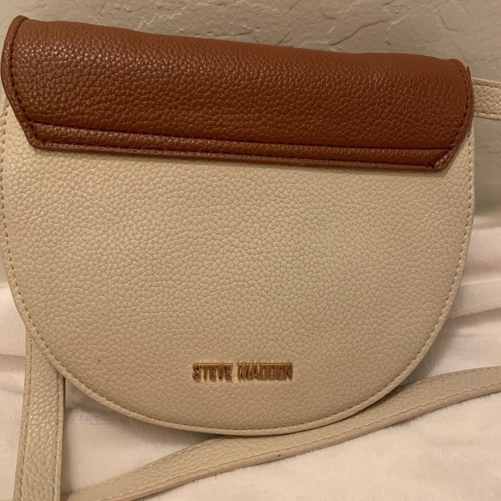 Steve Madden | Brown and Cream Cross Body Purse - Picture 5 of 10